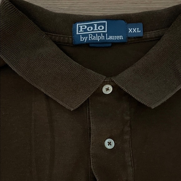 Polo by Ralph Lauren Chocolate Brown Polo Shirt XXL - Picture 2 of 4